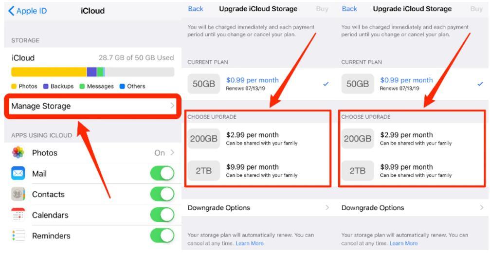 How to Buy More iCloud Storage on iPhone iPad iPod